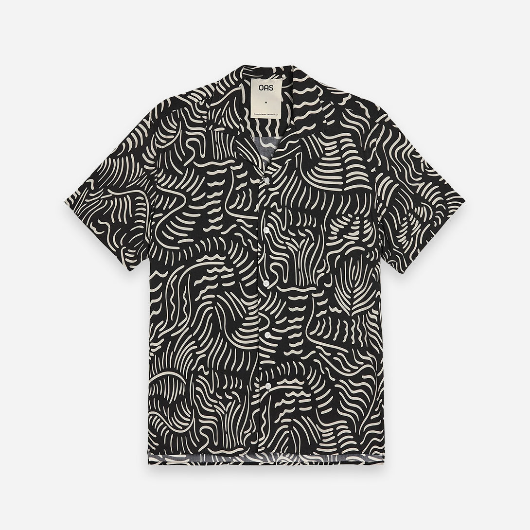 Tar Lorenzo Viscose Shirt Mens OAS Camp Collar Shirt Viscose Shirt
