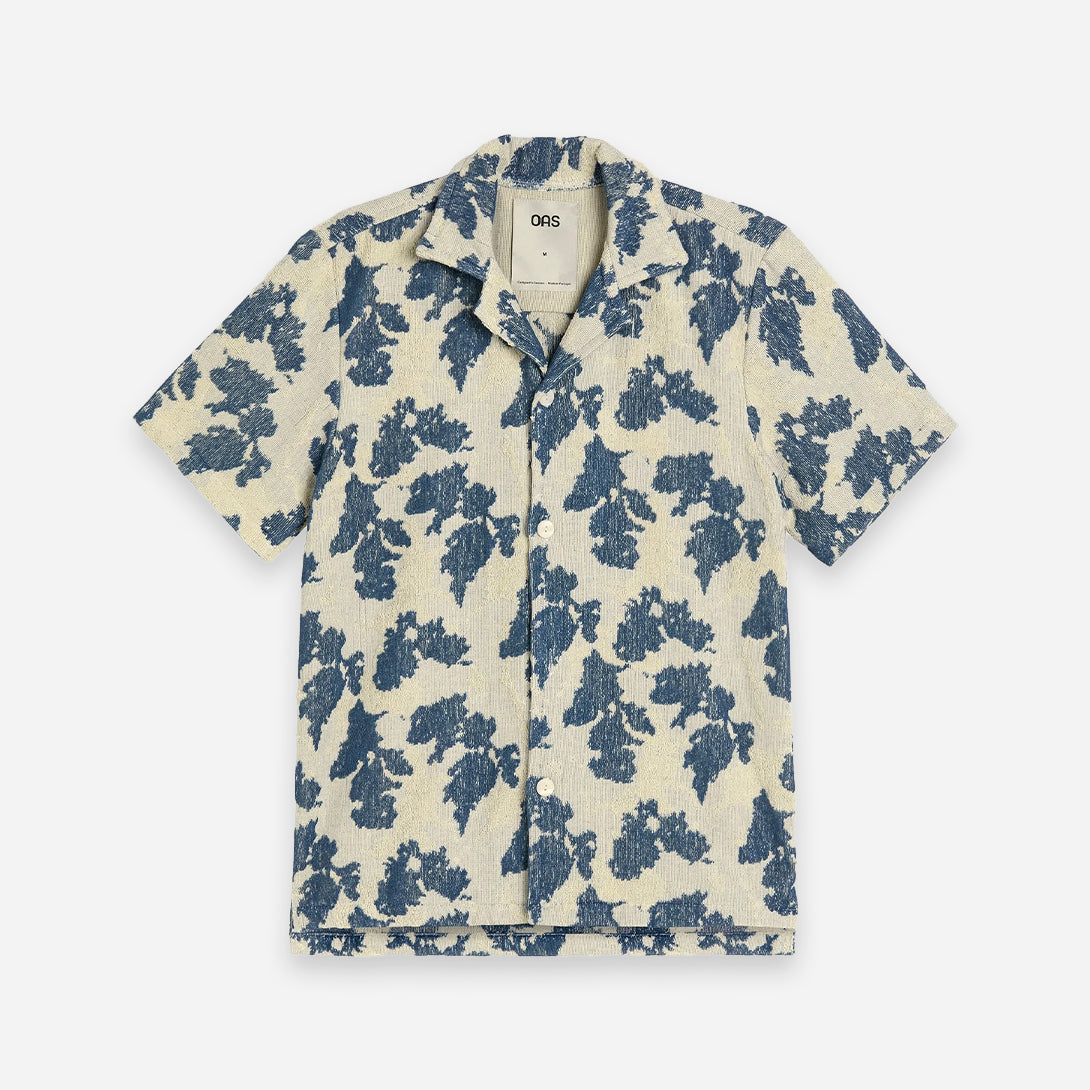 Sail Contraste Cuba Terry Shirt Mens OAS Cotton Camp Collar Shirt