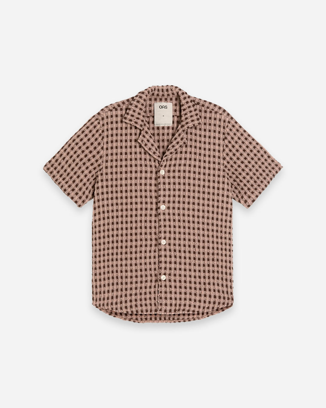 Ferratelle Cuba Waffle Shirt Mens OAS Camp Collar Shirt