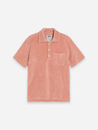 Cameo Girona Velour Shirt Mens Collared Button Shirt Summer Polo Shirt Chest Pocket