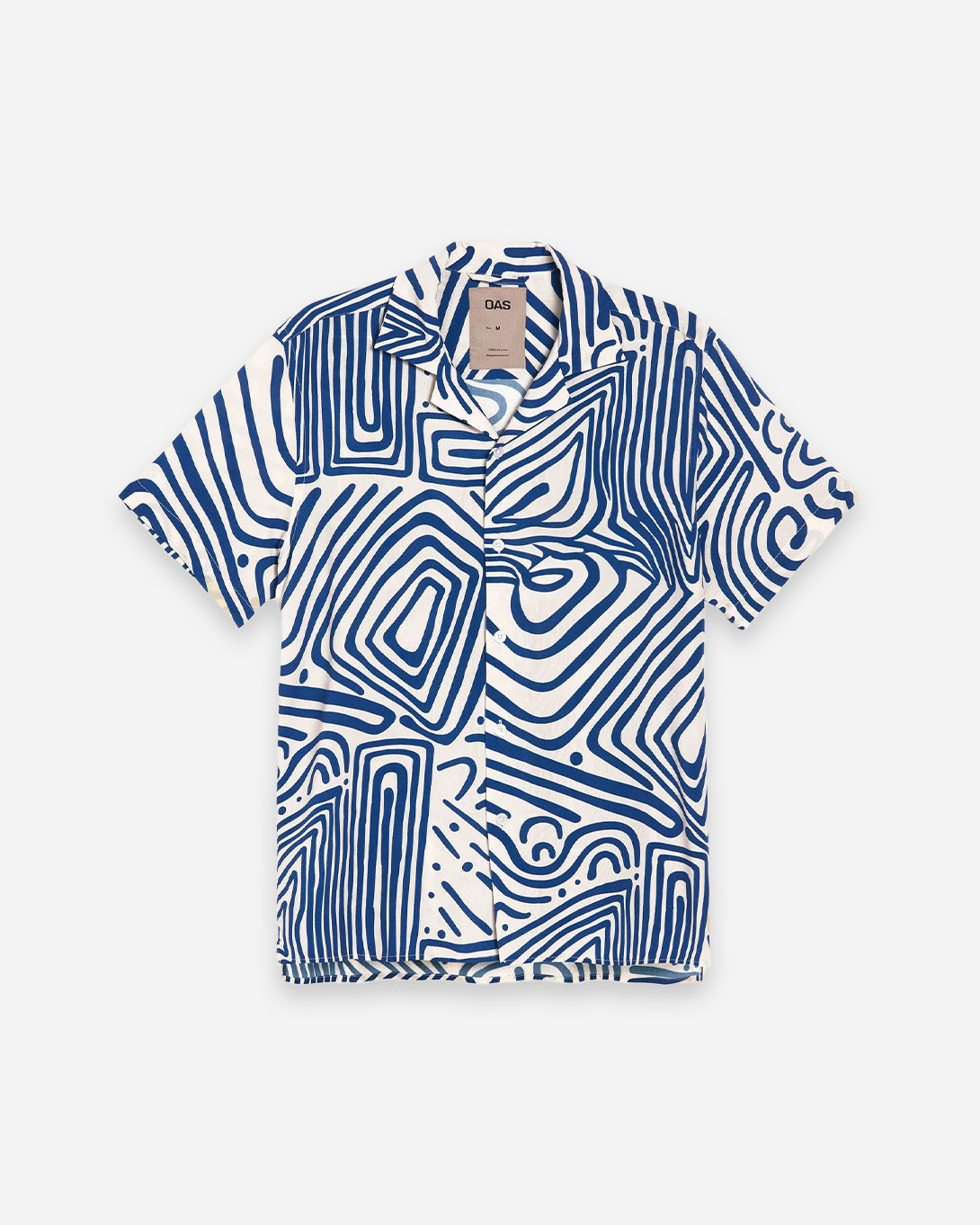 Eldovado Viscose Shirt Mens OAS Camp Collar Shirt Viscose Shirt