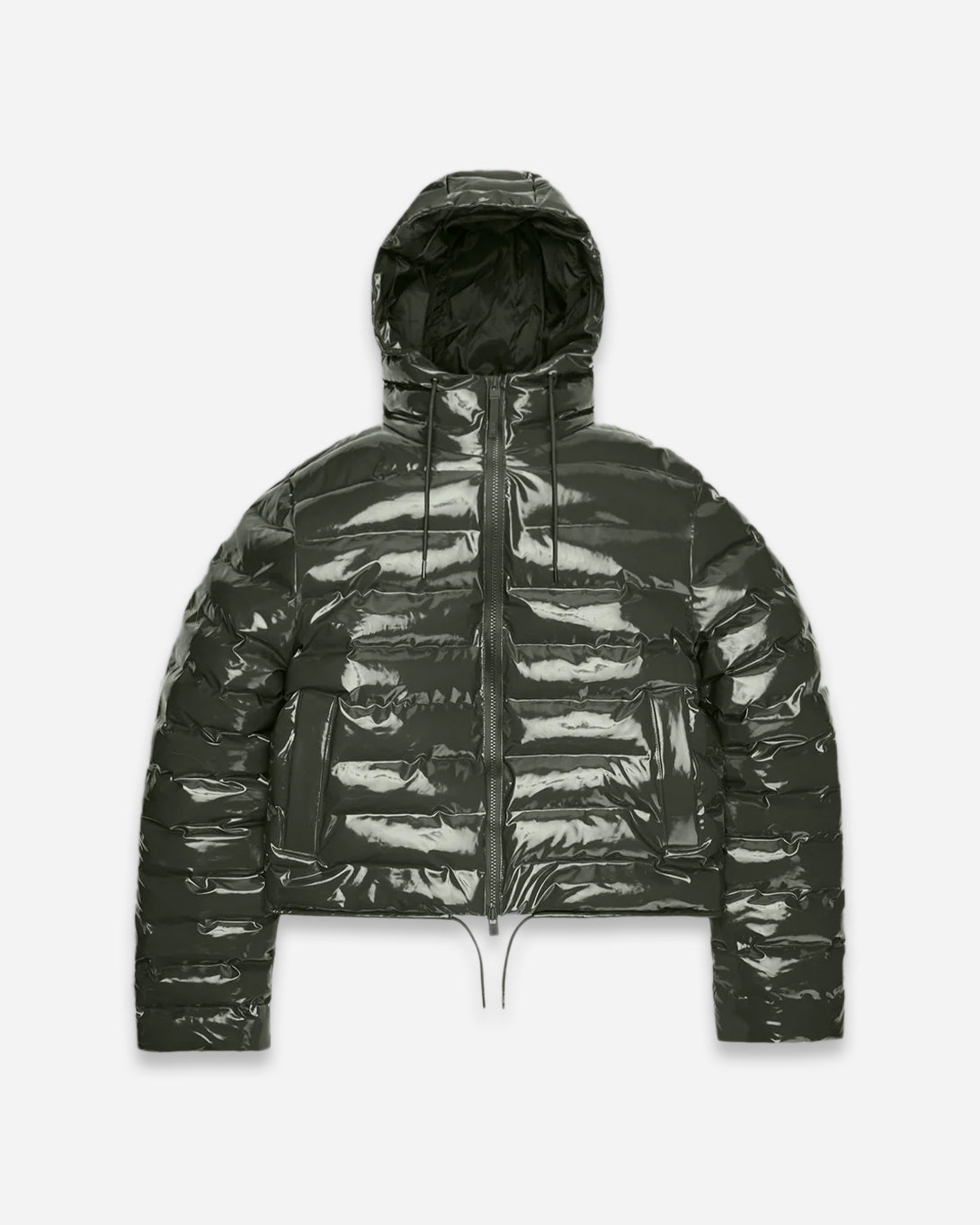 Swamp Lohja Short Puffer Jacket Mens Short Green Puffer Jacket Rains Hooded Outerwear