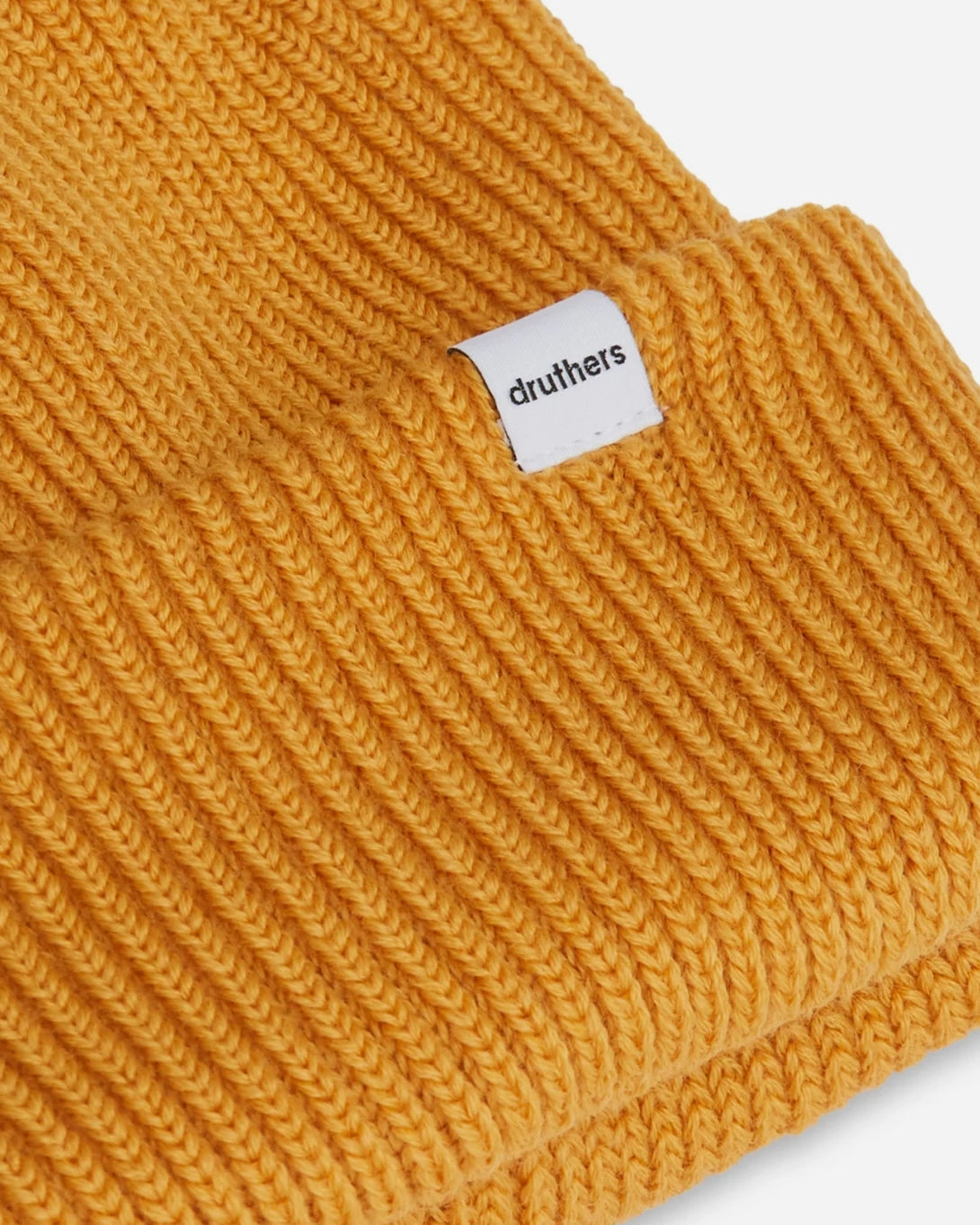 Poppy Yellow Merino Wool Knit Beanie