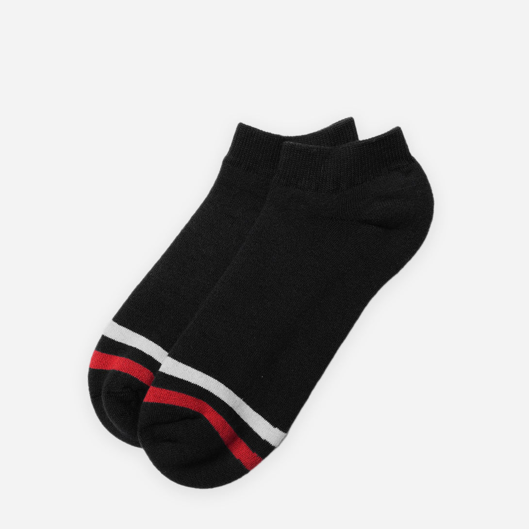 Black The Kennedy Stripe American Trench Ankle Socks