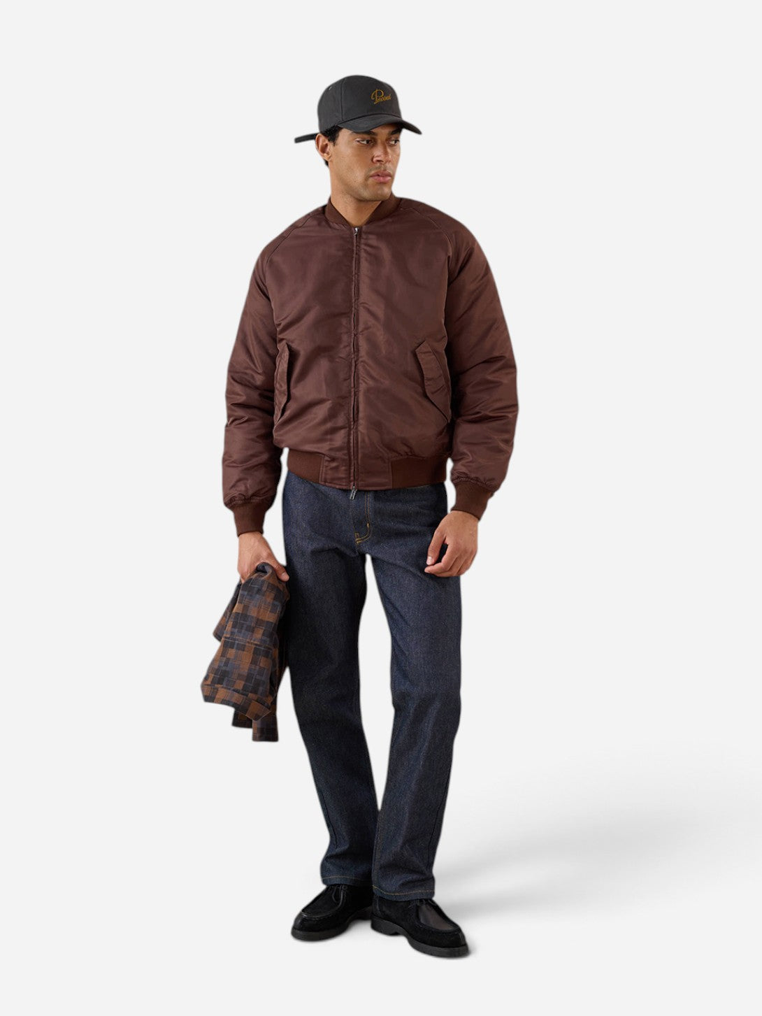 Espresso Bomber Jacket Mens Cropped Bomber Jacket Outerwear Percival Clothing