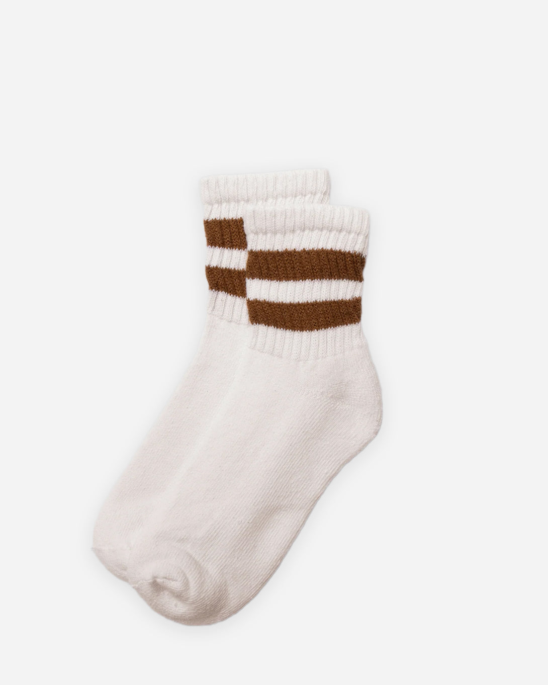 Brown The Mono Stripe Quarter Crew American Trench Crew Socks