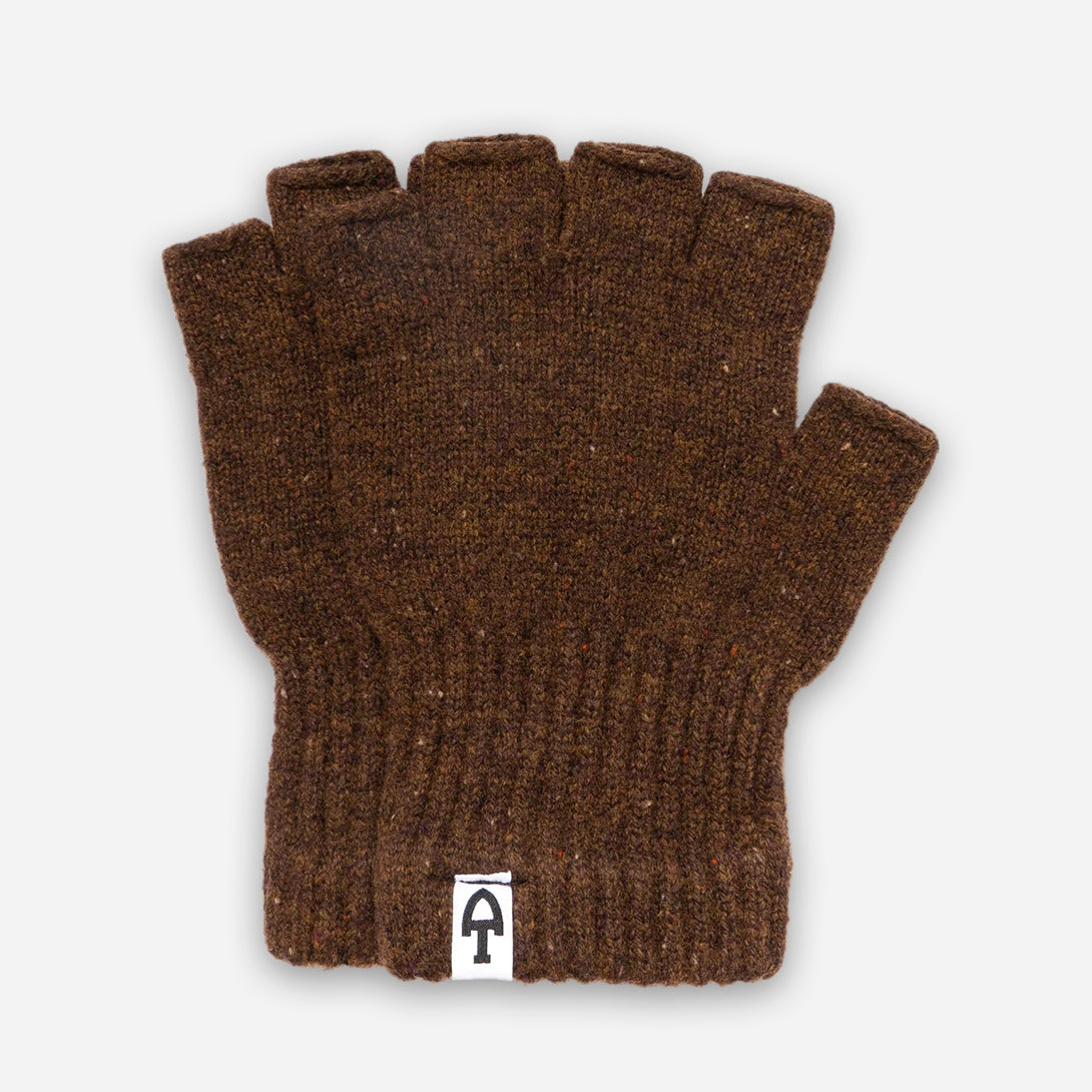 Merino Donegal Fingerless Gloves