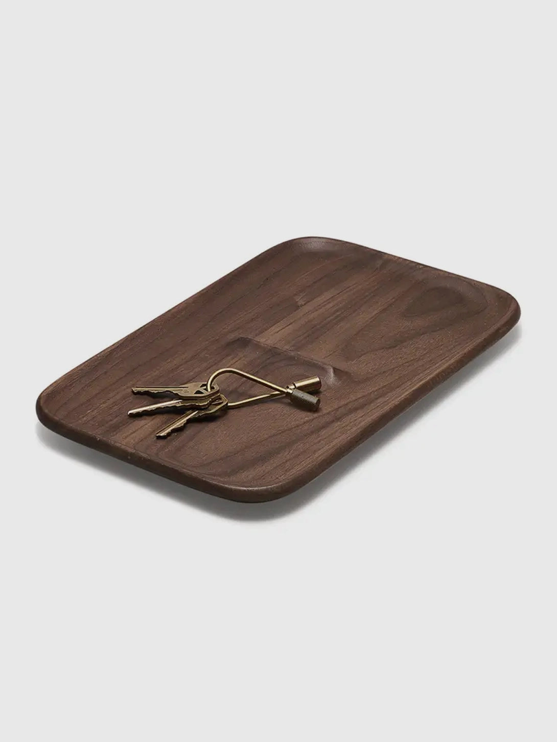 Walnut Nocturn Catch Wood Key Tray Craighill Homeware Decor