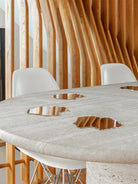 Silver Spill Coasters by Curves Contemporary Homeware