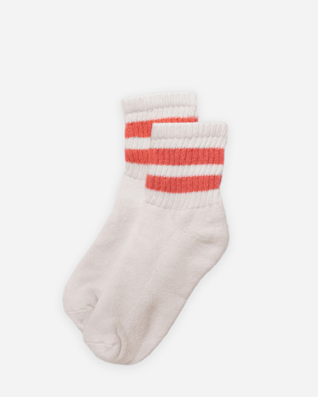 Coral The Mono Stripe Quarter Crew American Trench Crew Socks