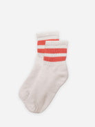 Coral The Mono Stripe Quarter Crew American Trench Crew Socks