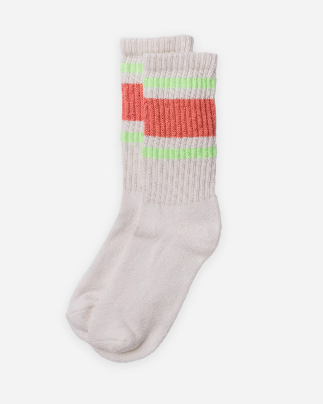 Coral/Neon The Retro Stripe American Trench High Socks