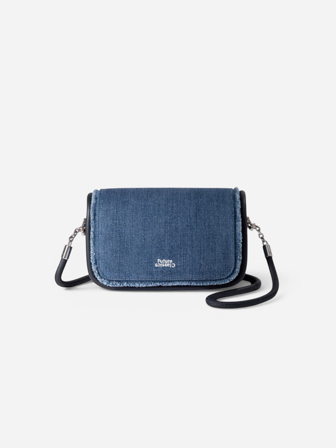 Mid Indigo Mini Loaf Denim Crossbody Small Denim Crossbody Bag Future Classics
