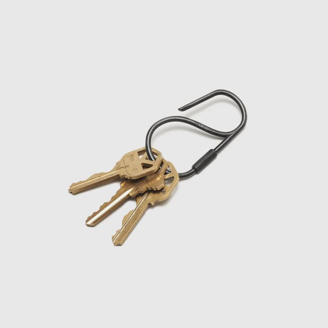 Carbon Black Offset Keyring Utility Accessory
