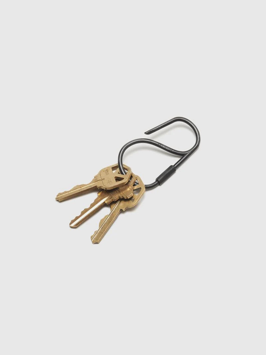Carbon Black Offset Keyring Utility Accessory