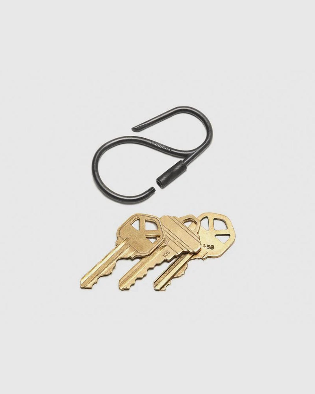 Carbon Black Offset Keyring Utility Accessory
