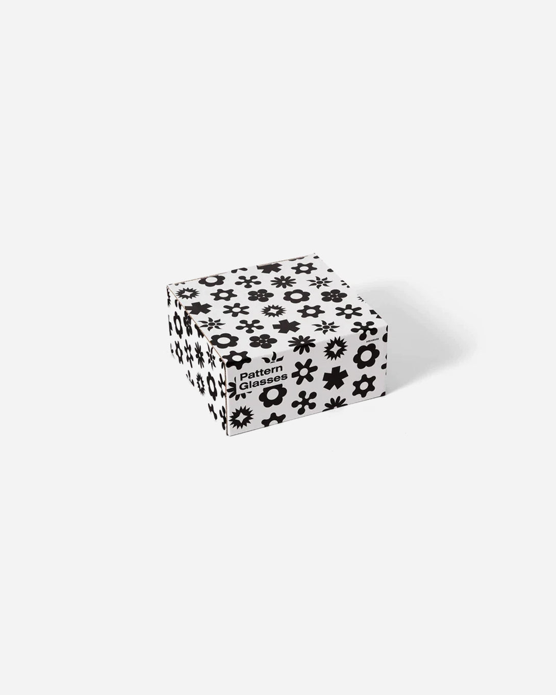 Black Dusen Dusen Pattern Glasses 4-pack AreaWare Contemporary Kitchenware Artistic Cups