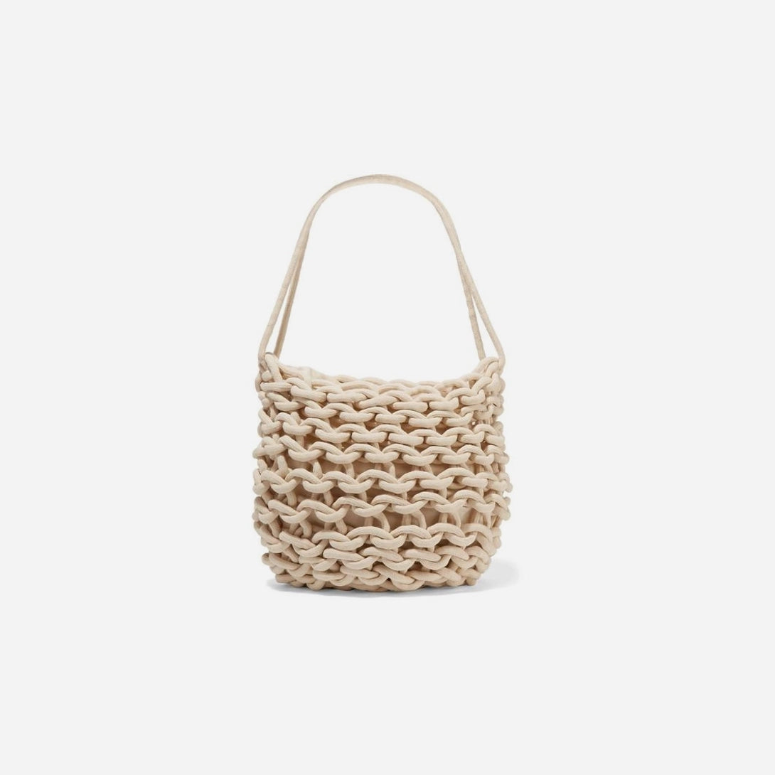 Natural Linen Dora Bag Sustainable Luxury Woven Shoulder Bag