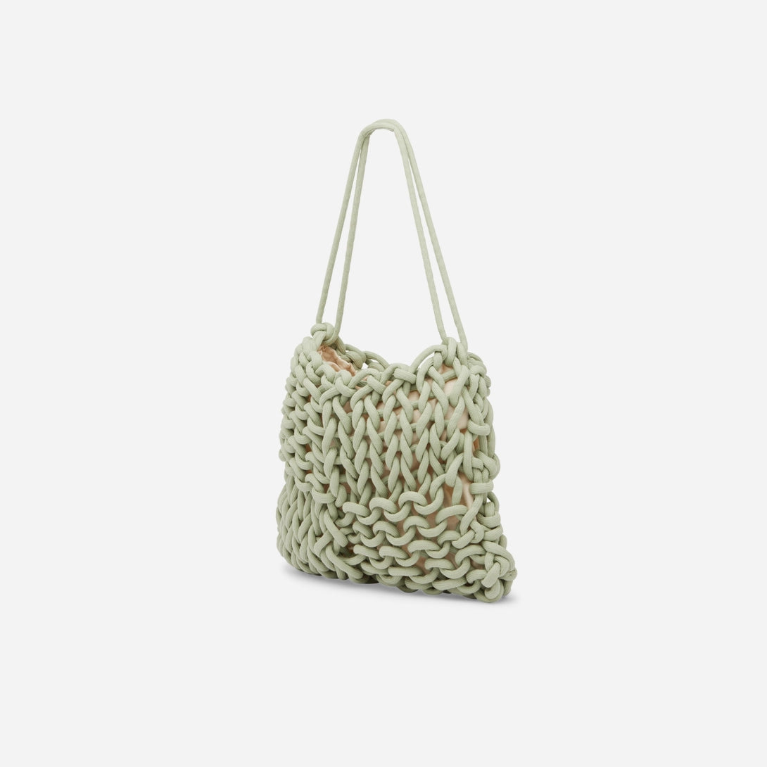 Mint Dora Bag Alienina Woven Sustainable Luxury Shoulder Bag
