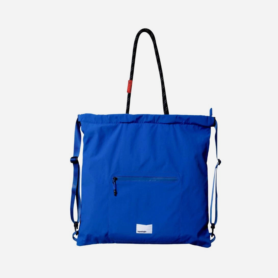 Future Blue Topologie Drawstring Tote Bag