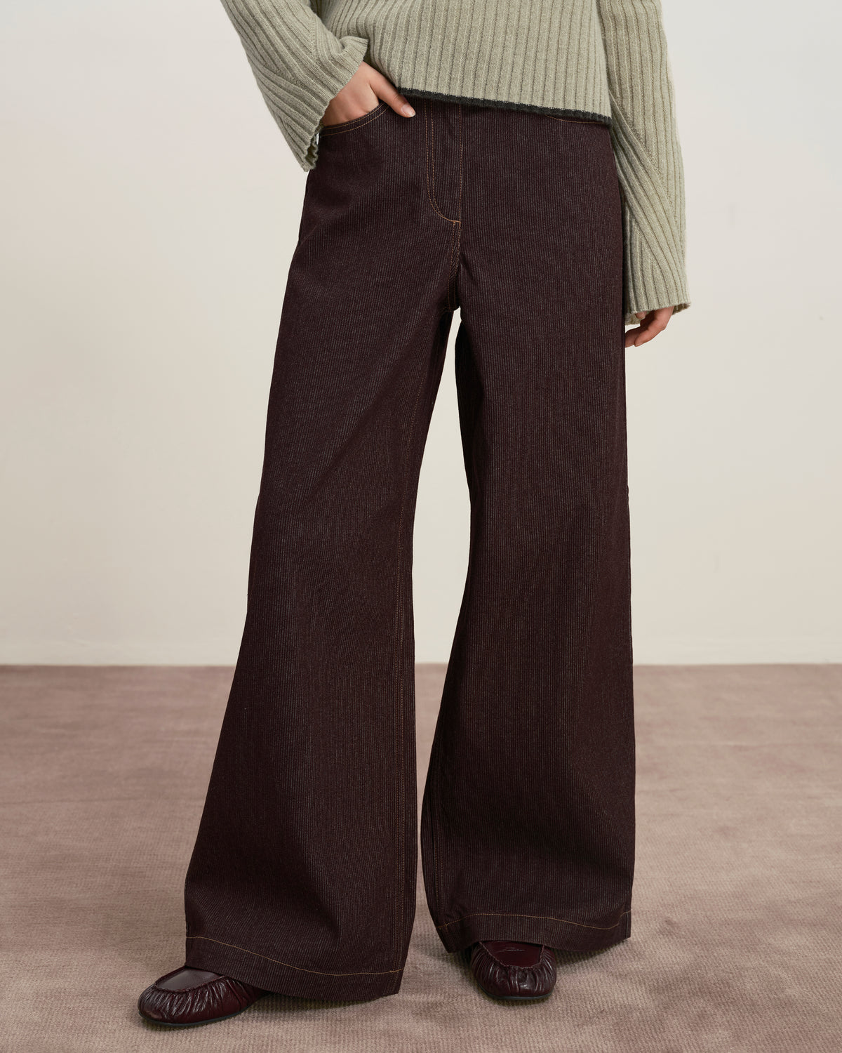 Pinot Noir Corduroy Loose Pants Womens WideLeg Corduory Pants Future Classics