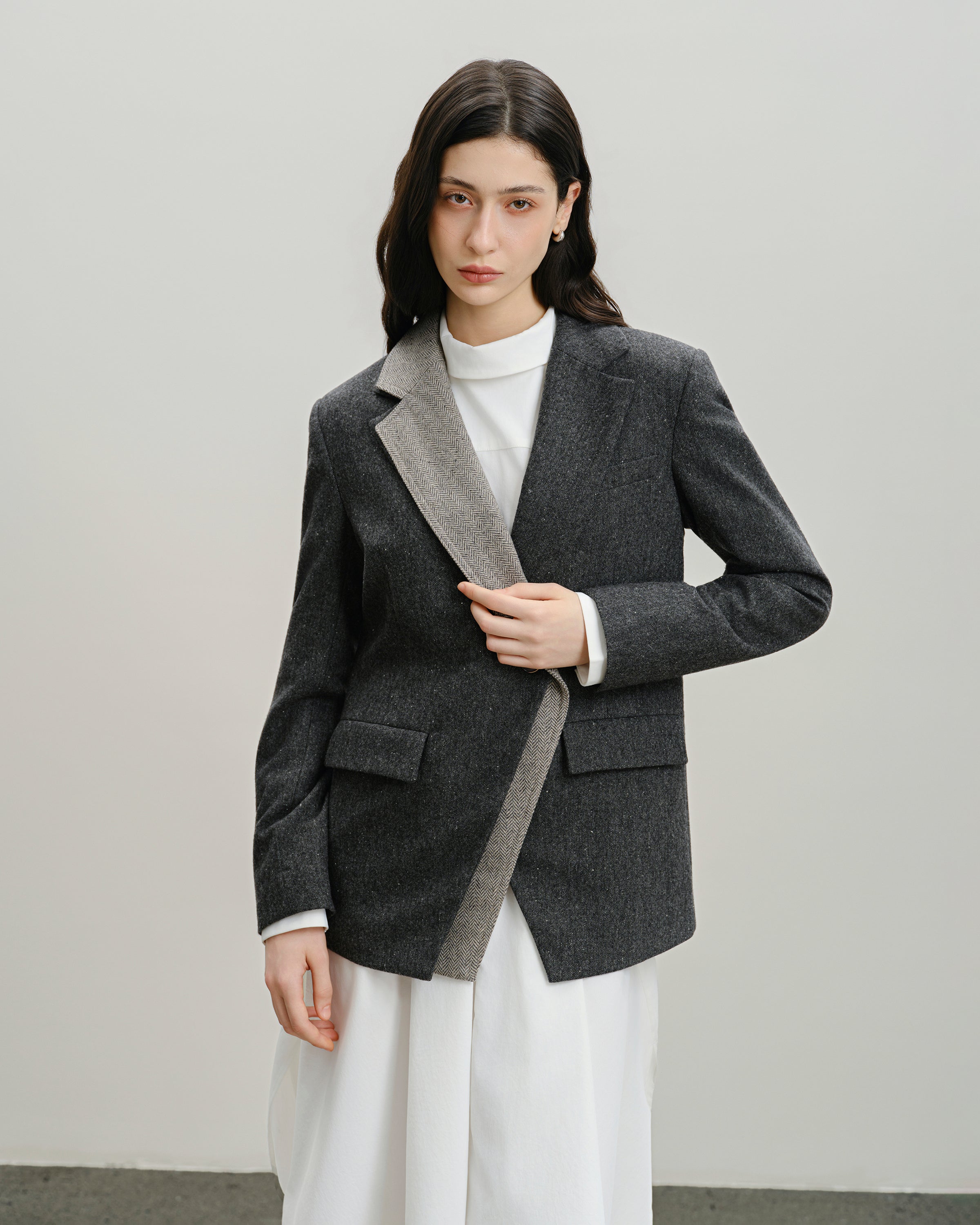 Moonless Night Detachable Patch Blazer Womens Casual Blazer Jacket Future Classics