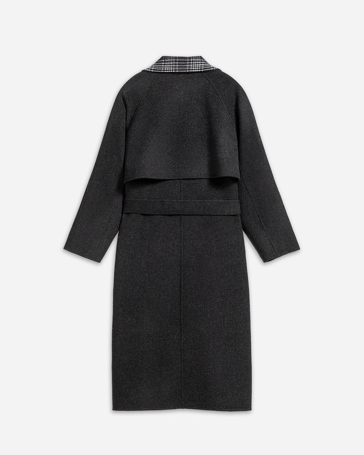 Raven Heather Doubleface Collar Coat Womens Long Overcoat Future Classics