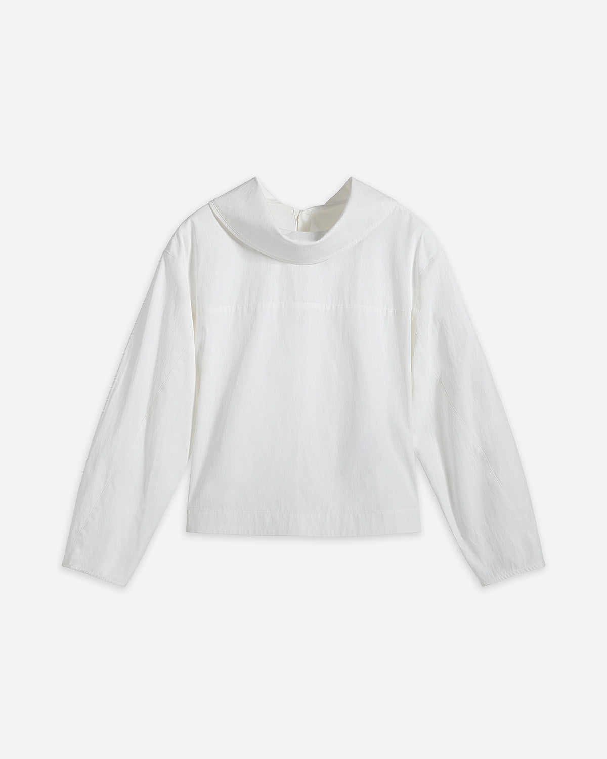Pure White Reversed Collar Top Womens White Woven Shirt Future Classics