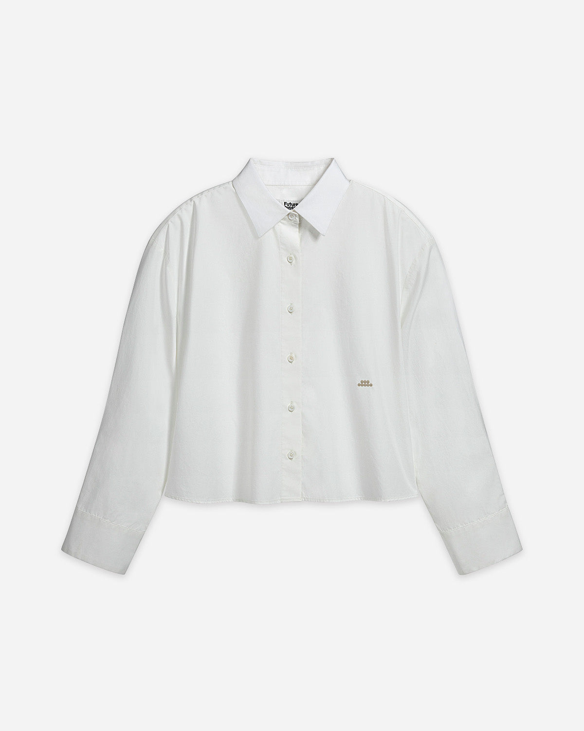 Off White Flared Shirt Womens Collared Woven Button Up Shirt Future Classics