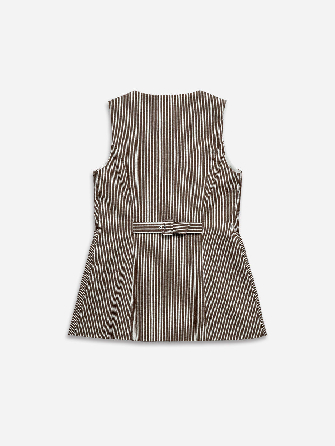 Desert Sand Stripe Striped Waistcoat Womens Long Vest Striped Future Classic Clothing