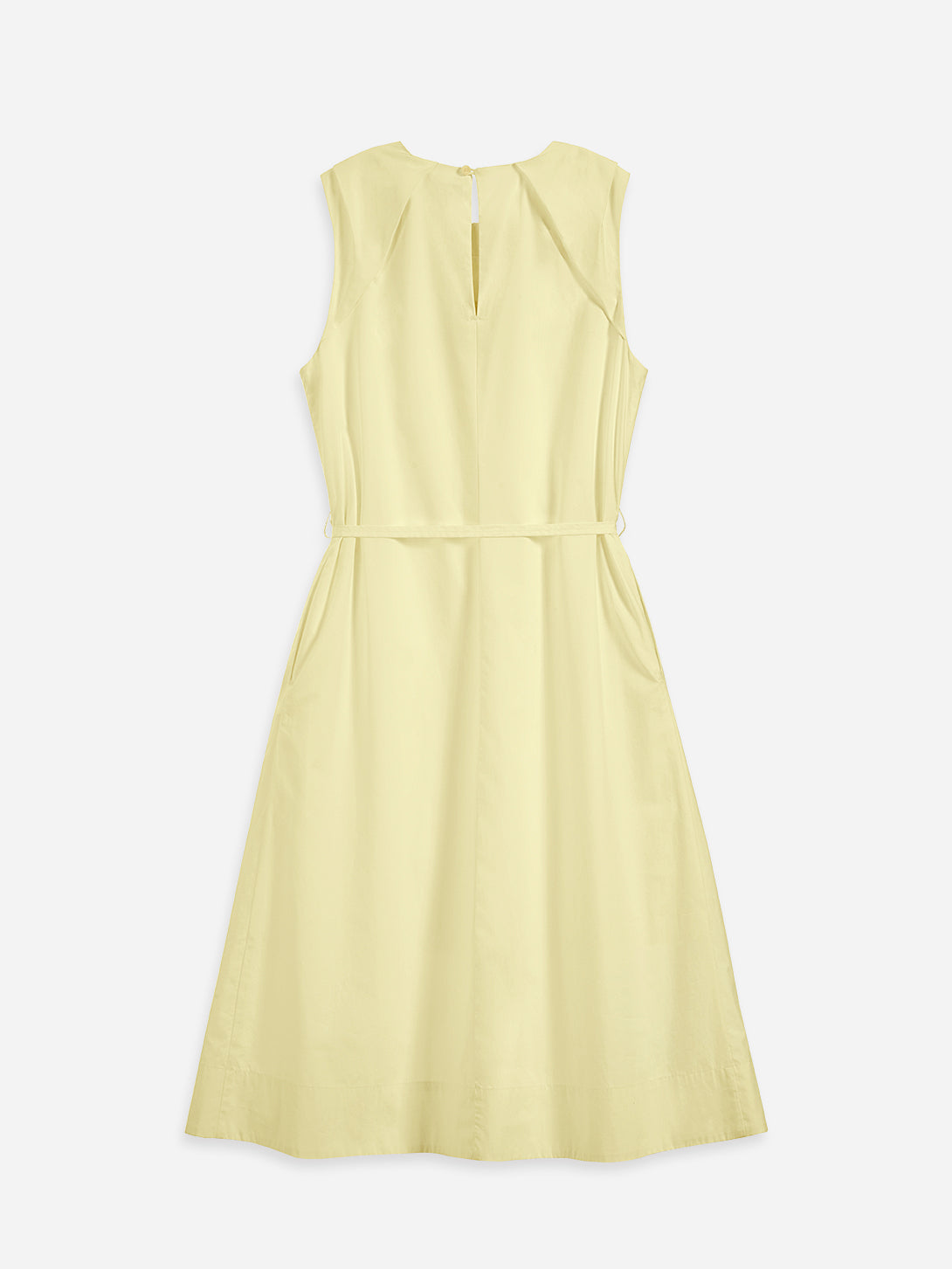 Lemonade Pleated Dress Womens Cotton Long Dress Sleeveless Dress