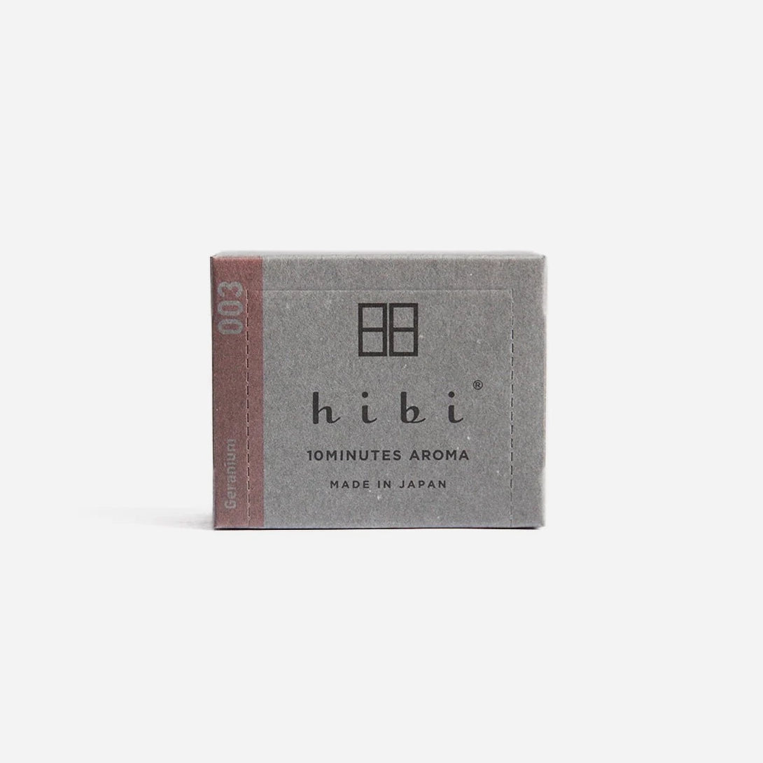 Geranium Match Box Small Hibi Match Incense