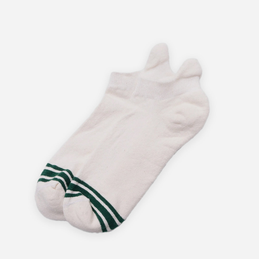Green The Hidden Stripe American Trench Socks Ankle Sock