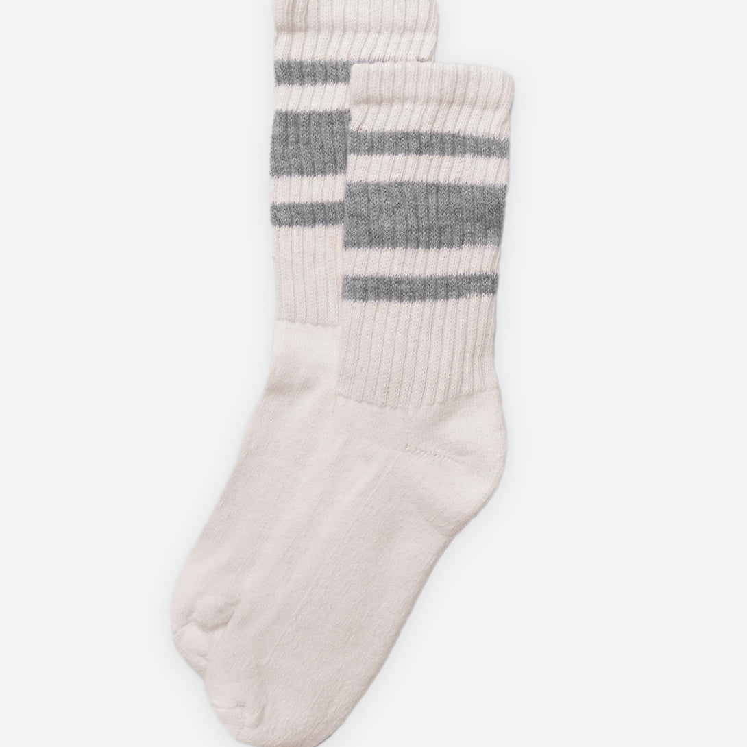 Grey Melange The Mono Stripe American Trench Socks