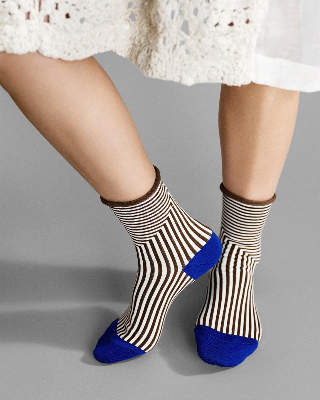 Brown  Corbusier Crew Hansel From Basel Socks