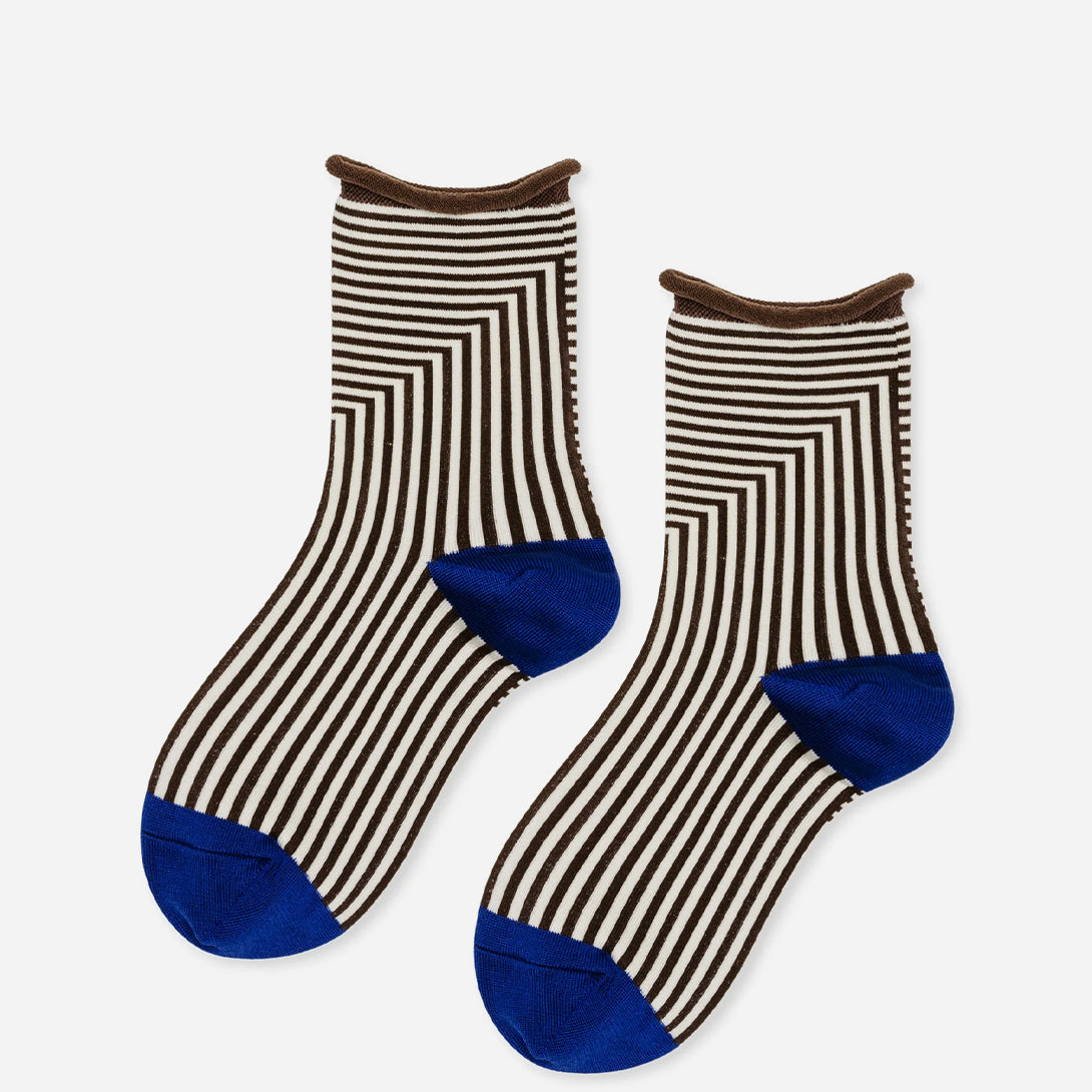 Brown Corbusier Crew Hansel From Basel Socks