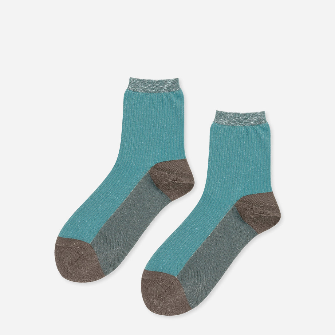 Aqua Pop Sheer Short Crew Hansel From Basel Sheer Crew Sock