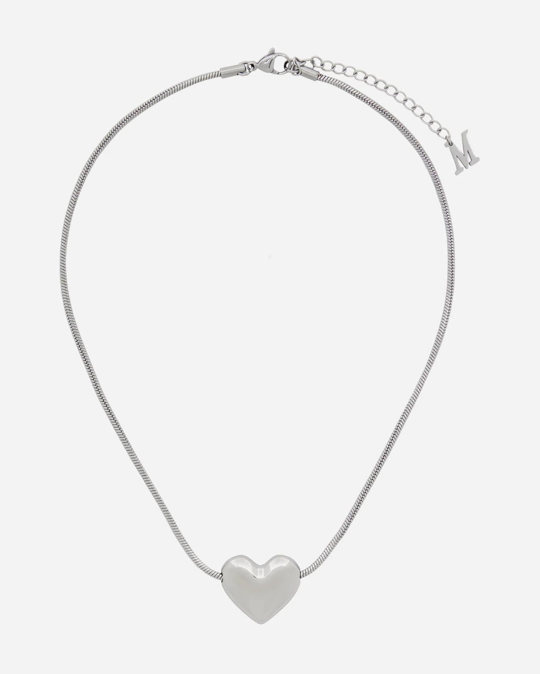 Stainless Steel Marland Backus Lonely Heart Necklace