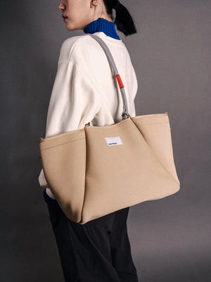 Sand Topologie Loop Shopper Tote Bag