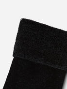 Black Marled Merino Wool Japanese House Sock Druthers