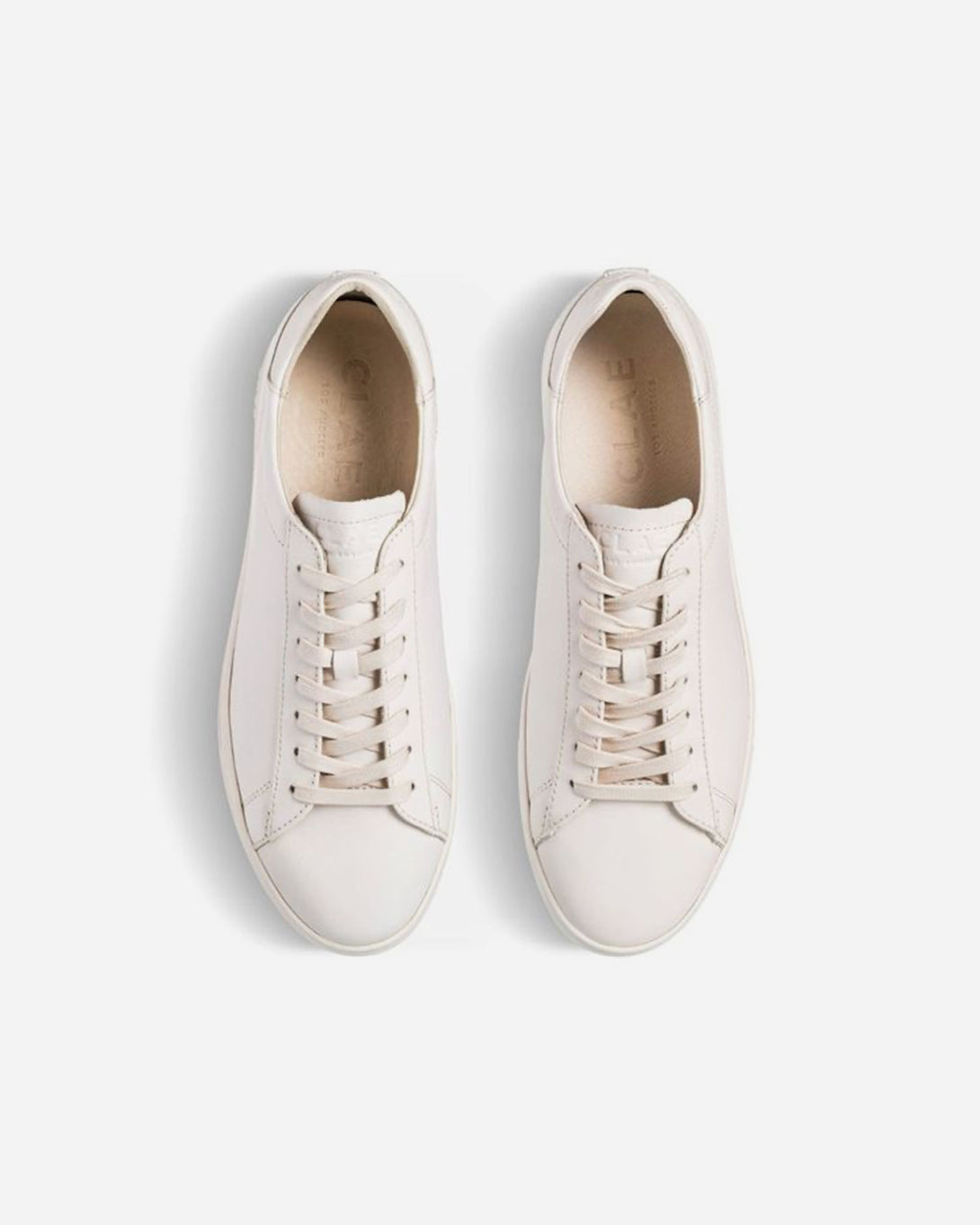 Triple Off White Leather Bradley Clae Vegan Sneakers Clae Los Angeles Fall Winter Clae Shoes