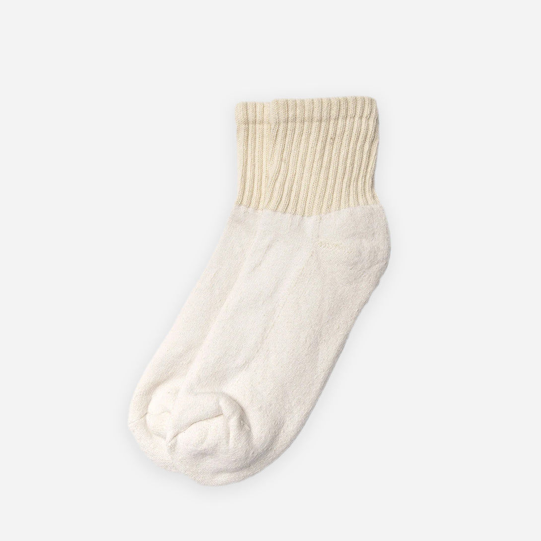 Natural The Solids Quarter Crew American Trench Socks