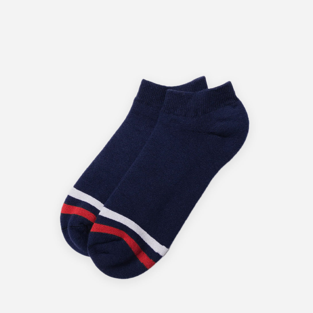 Navy The Kennedy Stripe American Trench Ankle Socks