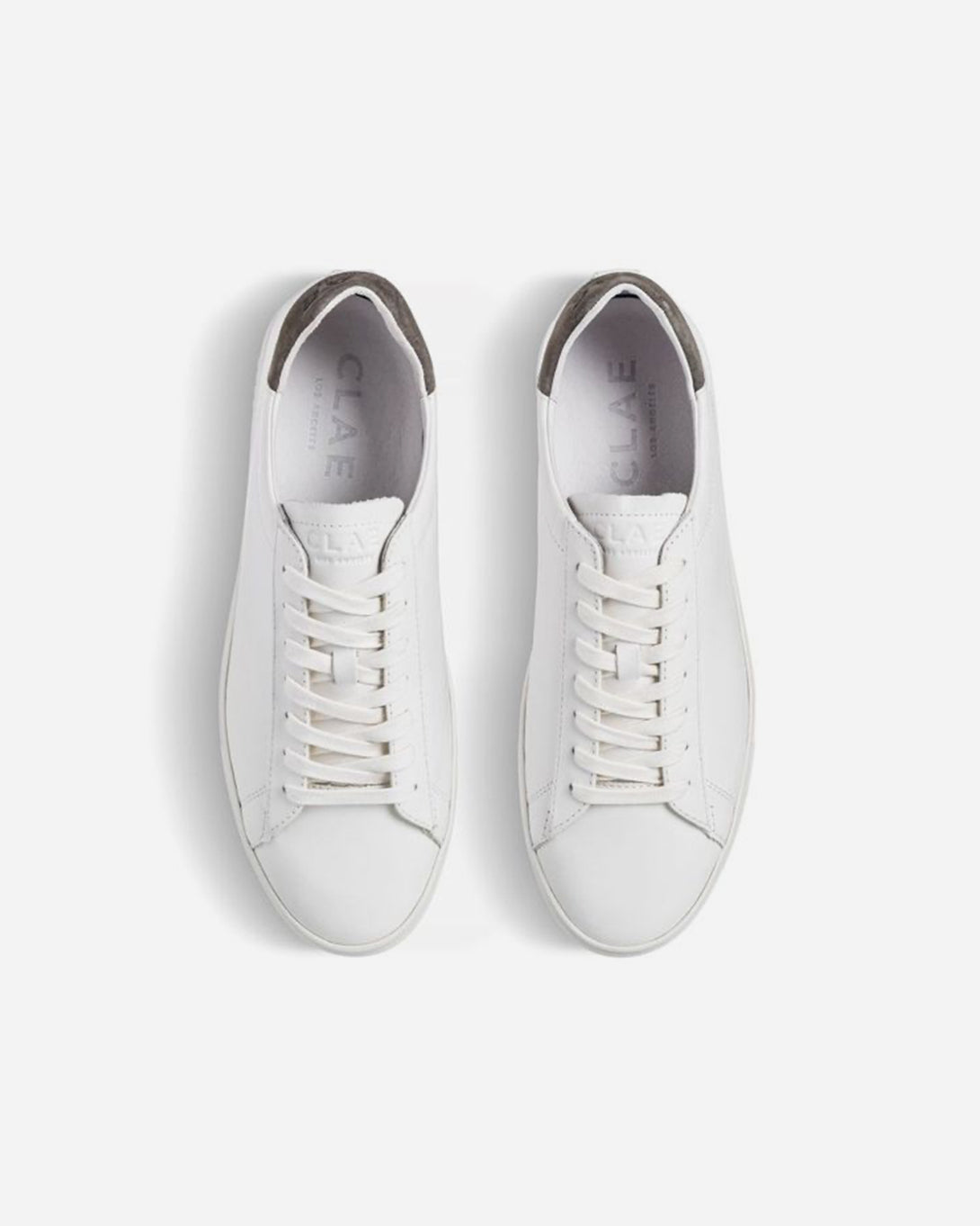 White Leather Olive Night Bradley Clae Vegan Sneakers Clae Los Angeles Fall Winter Clae Shoes