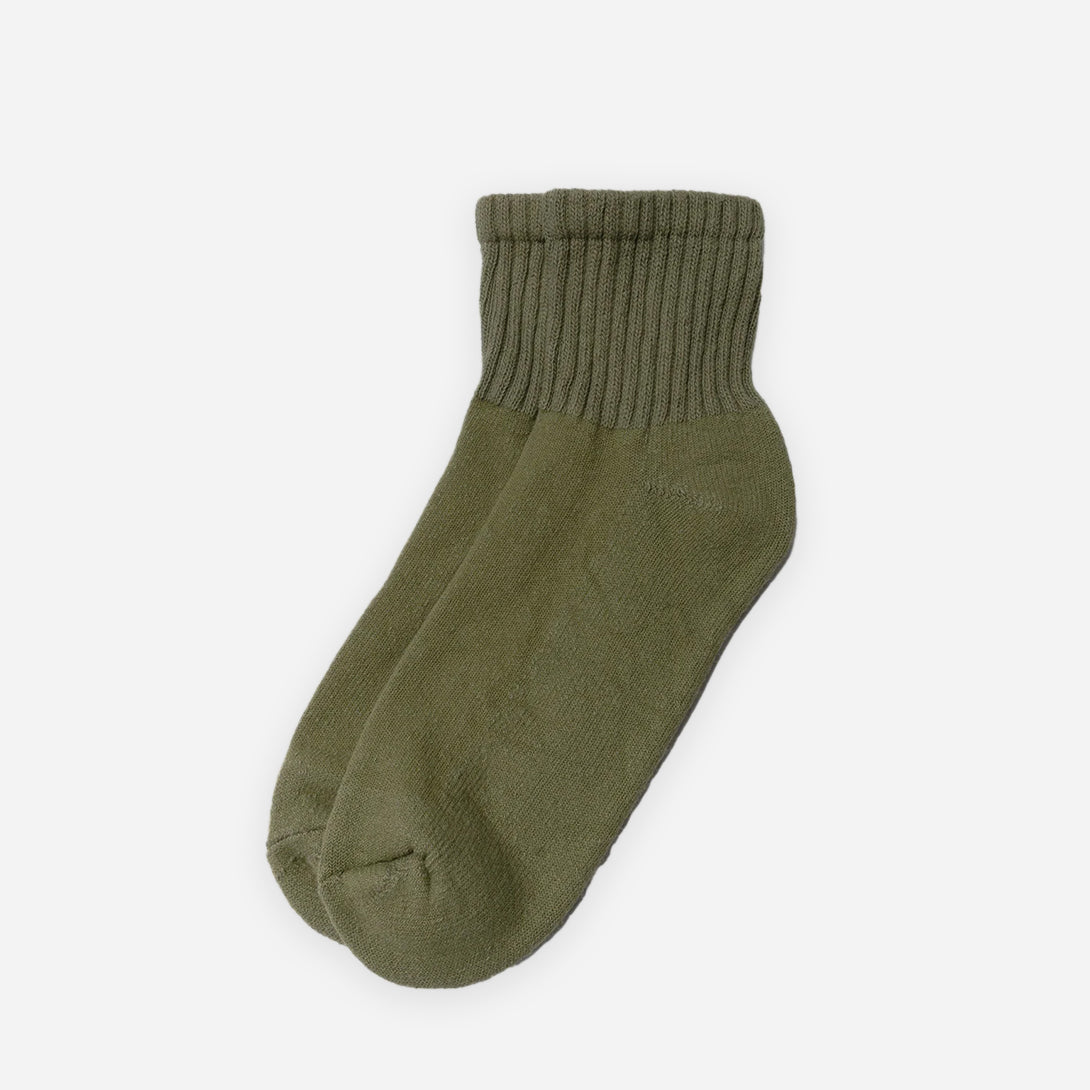 Olive The Solids Quarter Crew American Trench Socks