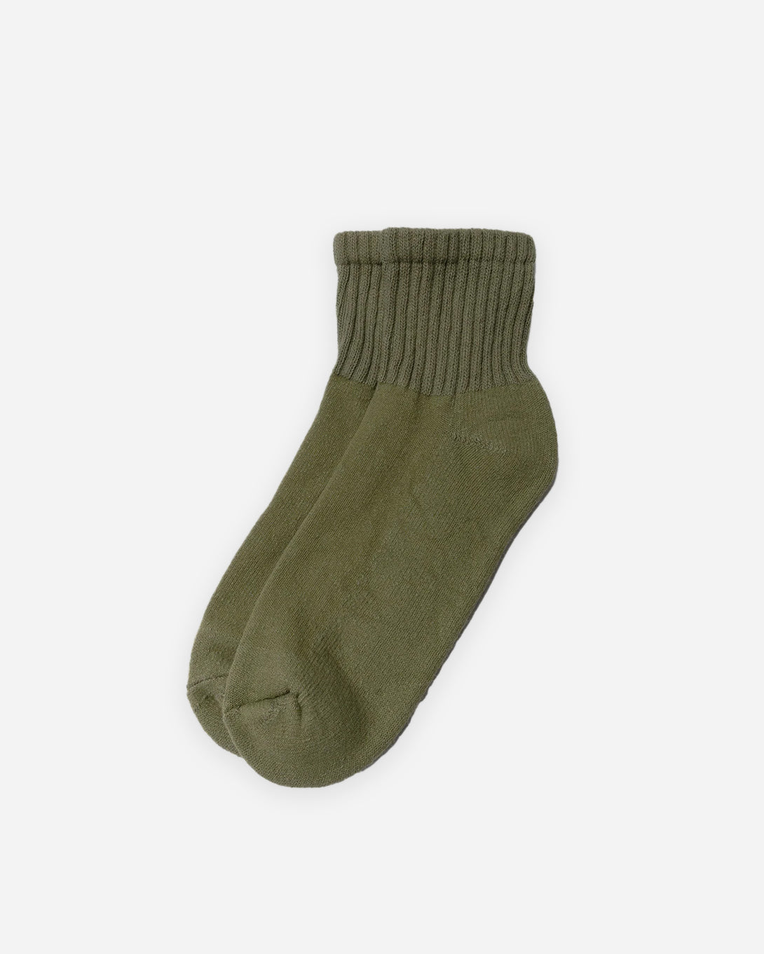 Olive The Solids Quarter Crew American Trench Socks