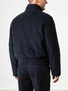 Dk Navy Barretto Padded Corduroy Jacket Mens Corduroy Insulated Jacket Warm Corduroy Coat Padded