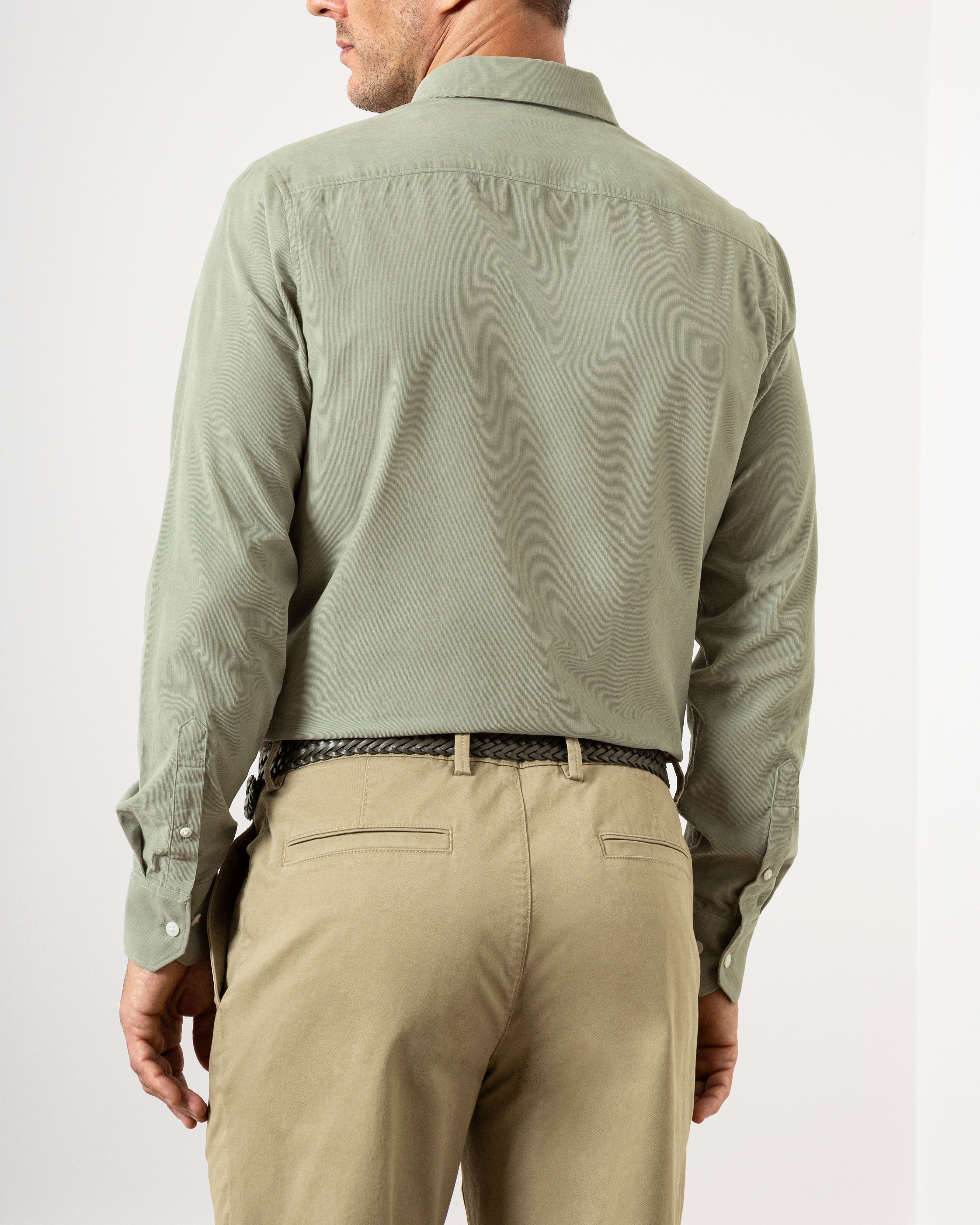 Seagrass Fulton Corduroy Shirt Mens Button Down Corduroy Shirt Lightweight Seasonal Corduroy Long Sleeve