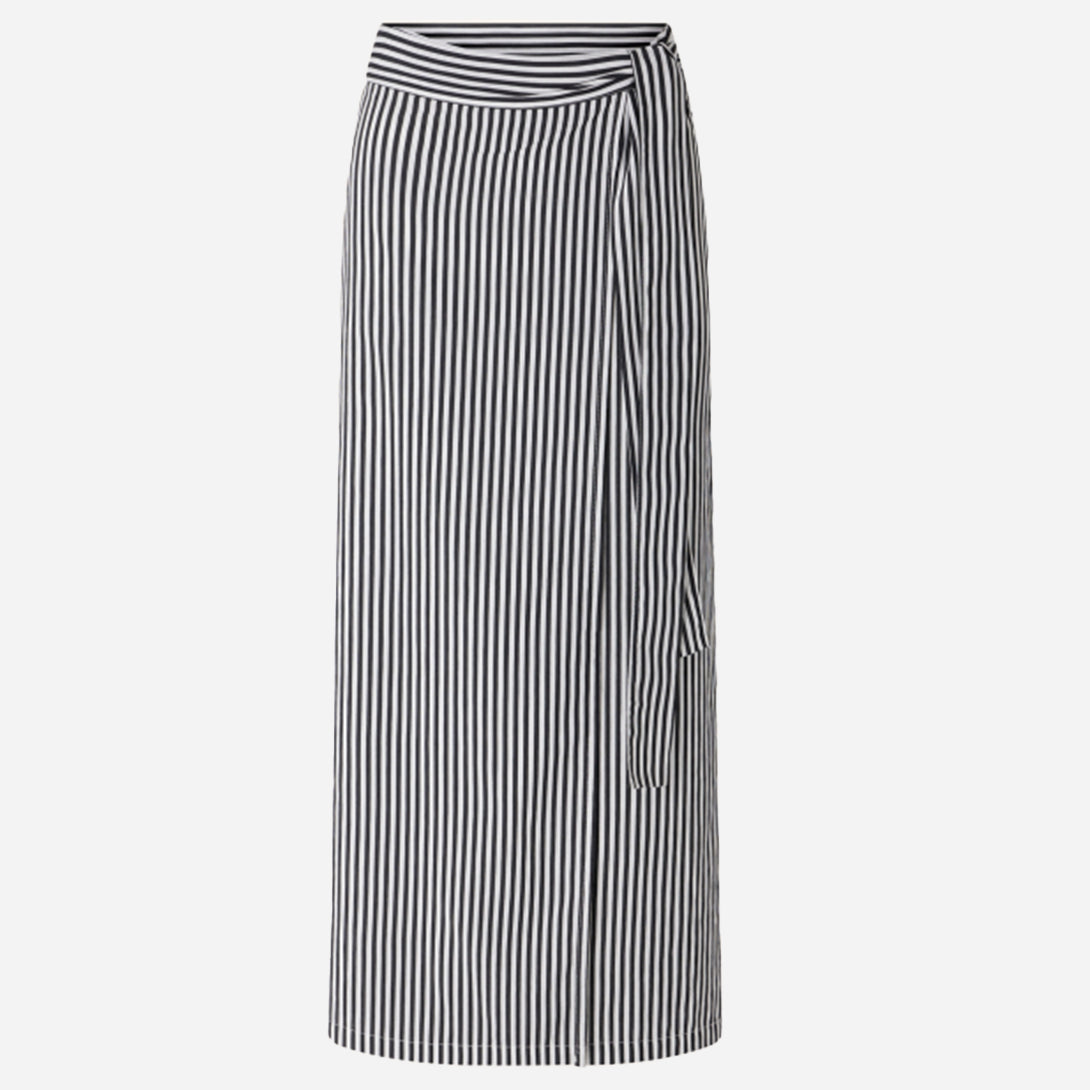 Whiblack Love ST Sessun Womens Skirt Black and White Striped Skirt