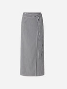 Whiblack Love ST Sessun Womens Skirt Black and White Striped Skirt